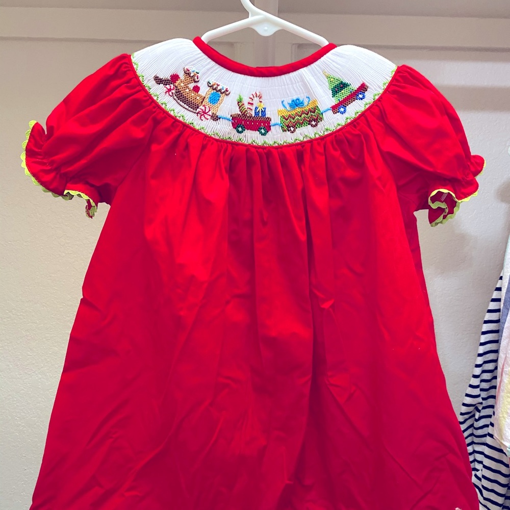 Smocked Christmas dress